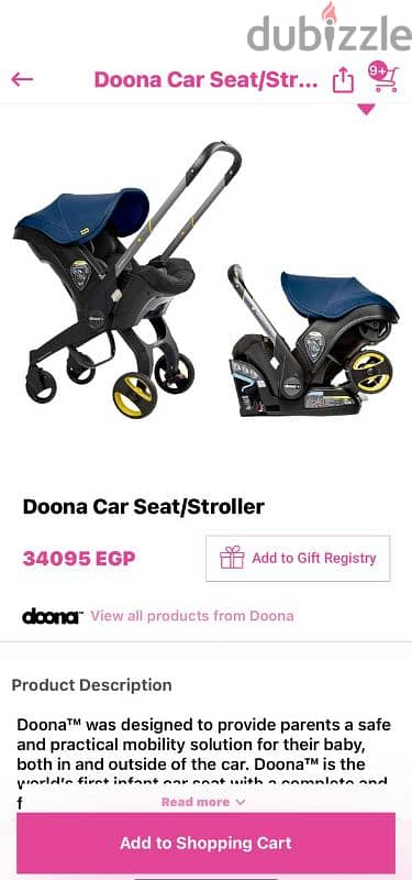 Donna stroller and car seat 5