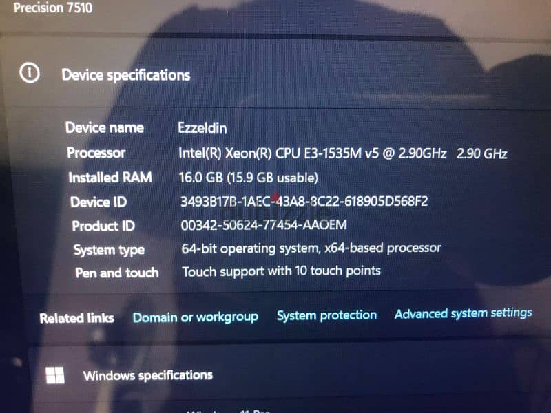 Touch Dell Precision 7510 Workstation Laptop 3