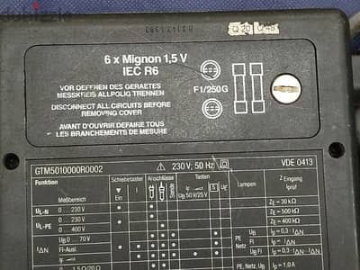 للبيع جهاز اختبار كهرباء ABB METRAWATT M5010