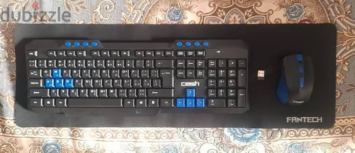 keyborad & mouse crash brand wireless/كيبورد و ماوس وايرليس ماركه كراش