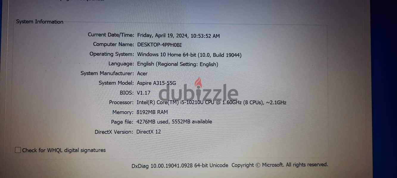 acer Aspire A315-55 4