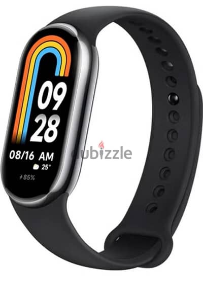 me smart band 6 معاه الشاحن والعلبة -لون اسود