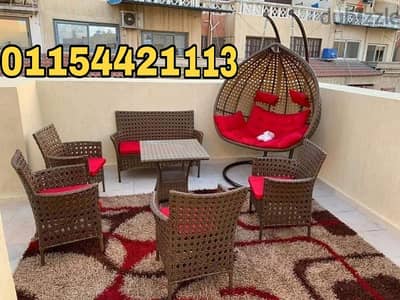 مرجيحة/مرجيحه/مراجيح/اطقم راتان ضمان ١٢ شهر