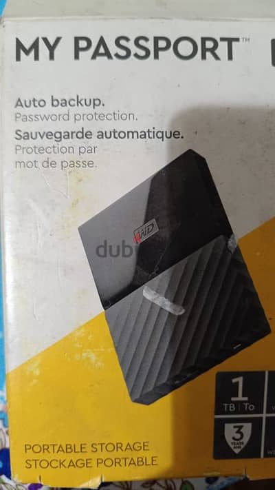 هارد خارجي 1 تيرا ويسترن ديجيتال external usb3 Western Digital كالجديد