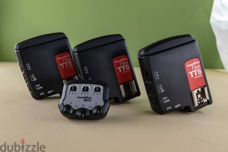 PocketWizard TTL System for Canon (3x TT6 + AC3) طقم تحكم فلاش احترافي