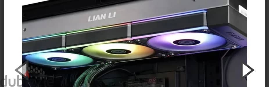 3*120 fans from Lian li hydroshift