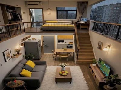 In front of Al Waha Hotel Roof 80m +90m the internal area of the apartment is for sale rented in dollars daily at the cheapest price and with the lowe