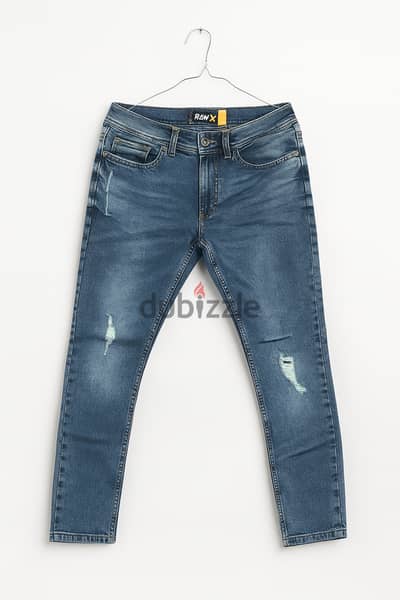 بنطلون جينز RAWX Distressed Slim – جديد تمامًا