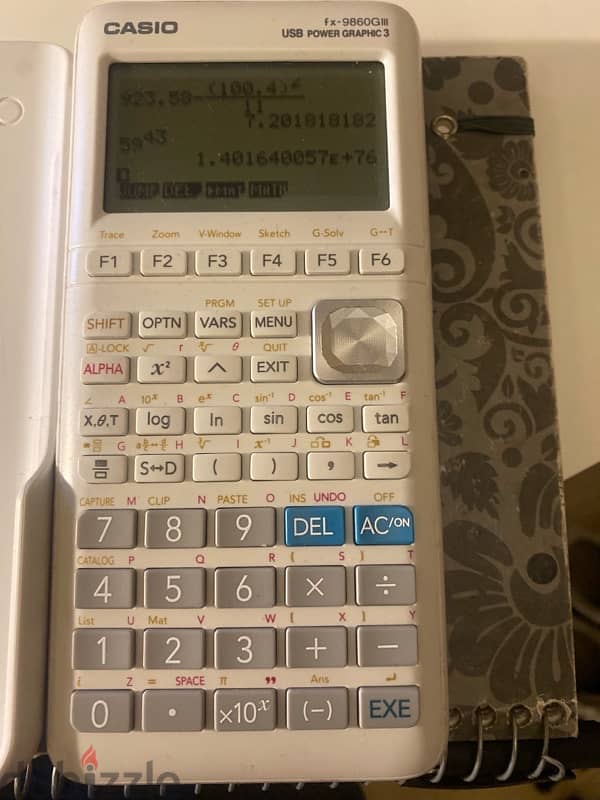 Casio fx-9860GIII graphing calculator 1