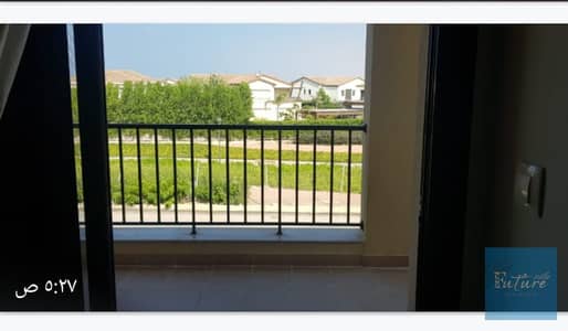 Duplex chalet for sale with hotel-style furnishings, a stunning view, and a private garden in Marassi Blanca, North Coast.