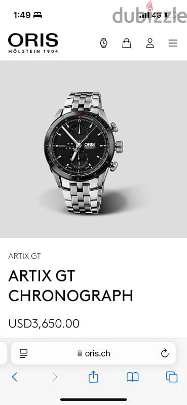 as new Oris Artix GT chronograph 4