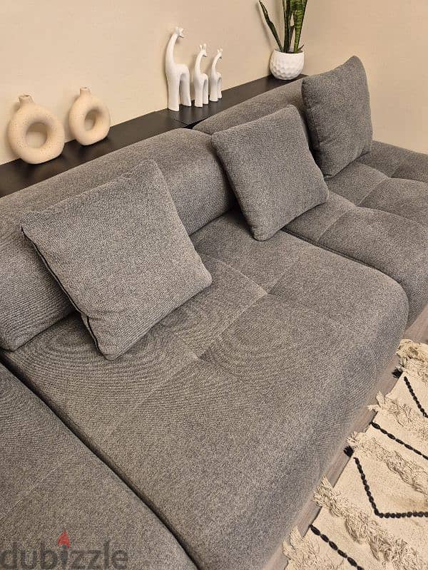UShape Modern Sofa - Grey 2
