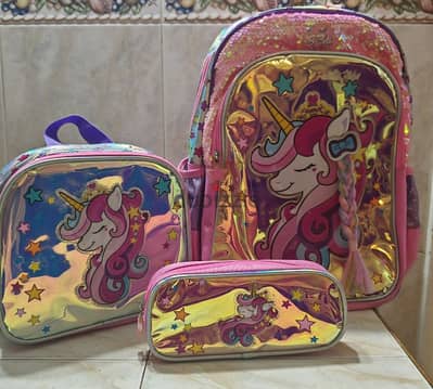 شنطة مدرسية مقاس ١٧. . school bag