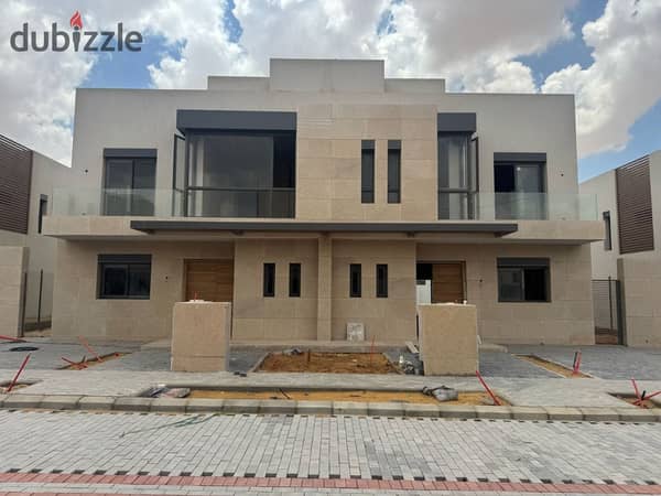 Ready to move Twin house villa for sale in Karma Gates el sheikh zayed near to beverly hills  - Resale
