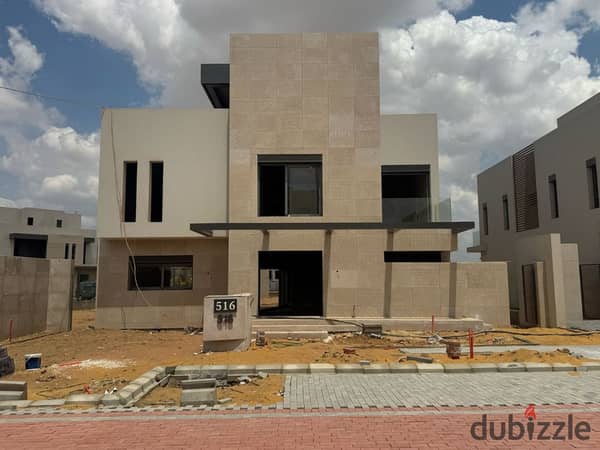 Ready to move Twin house villa for sale in Karma Gates el sheikh zayed near to beverly hills  - Resale