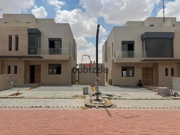 Ready to move Twin house villa for sale in Karma Gates el sheikh zayed near to beverly hills  - Resale