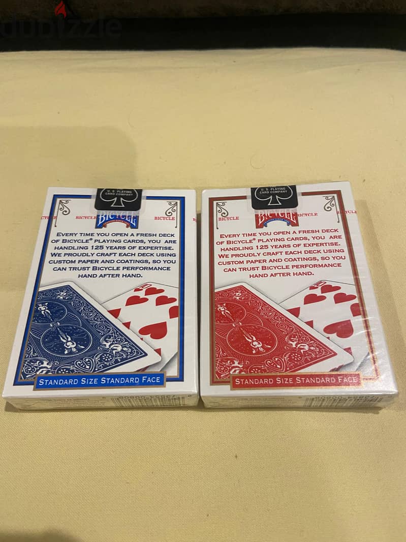 Standard Bicycle Playing Cards Red/Blue 1