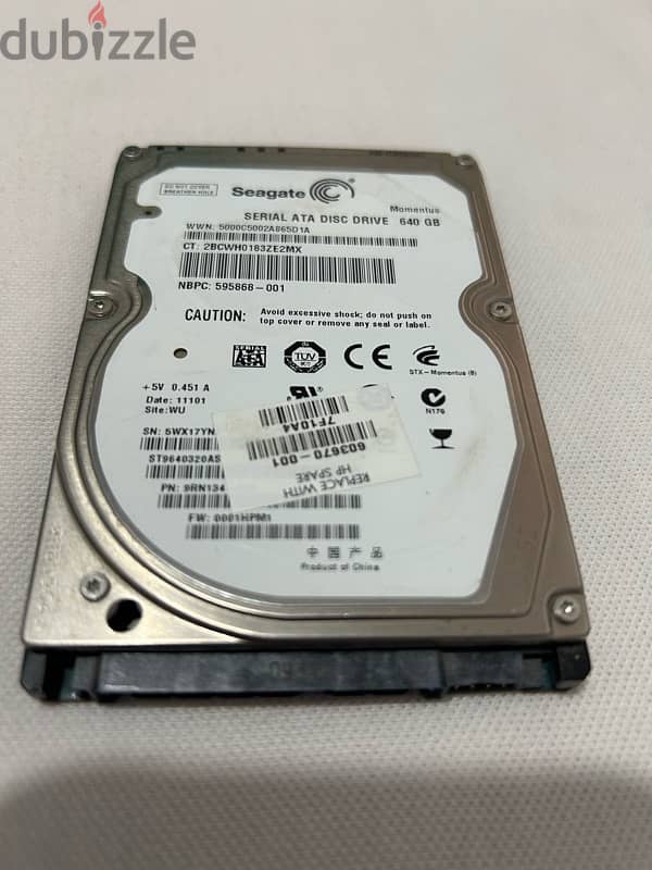 Seagate HDD 640 G 1
