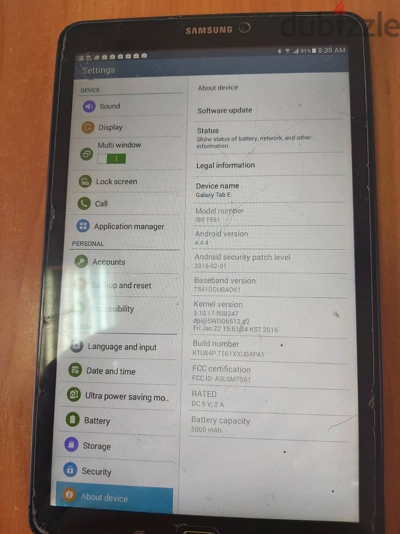 Galaxy Tab E ‎‎(9.6) 2