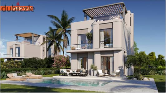 Twin house للبيع فى مشروع Lake West 4