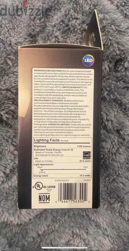 Philips hue personal wireless lighting white blanco E26 110-130vac 2