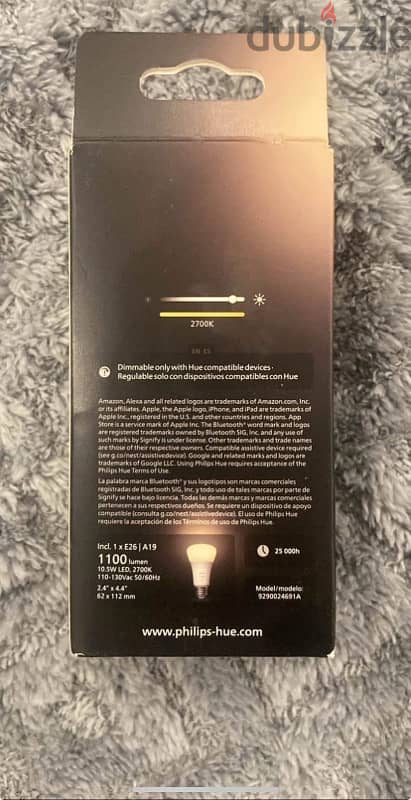 Philips hue personal wireless lighting white blanco E26 110-130vac 3