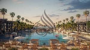 Chalet with garden  for sale in G bay Ain elsokhna with down payment and installment fully finished