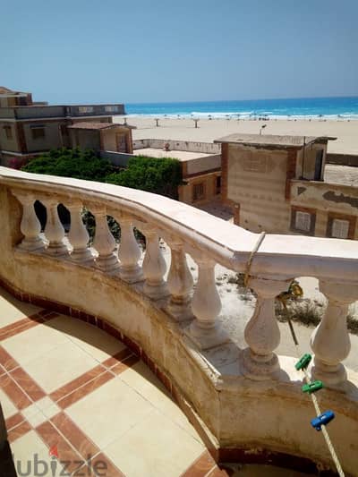 شاليه للايجار بقرية سلاح المهندسين صف اول علي البحر