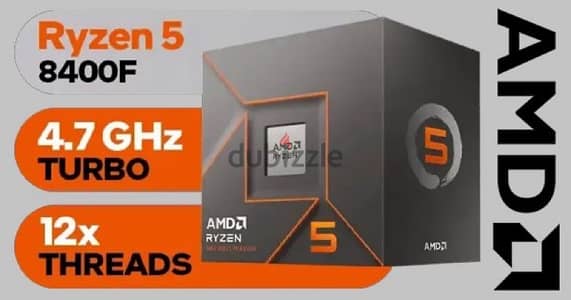 Ryzen 5 8400 F البروسيسور جديد معاه ضمان ٣ سنين