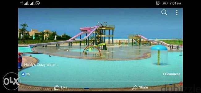 شالية قرية هايدى ك58 أكوا بارك مكيف يرى البحر والبسين سعر مميز للمدد