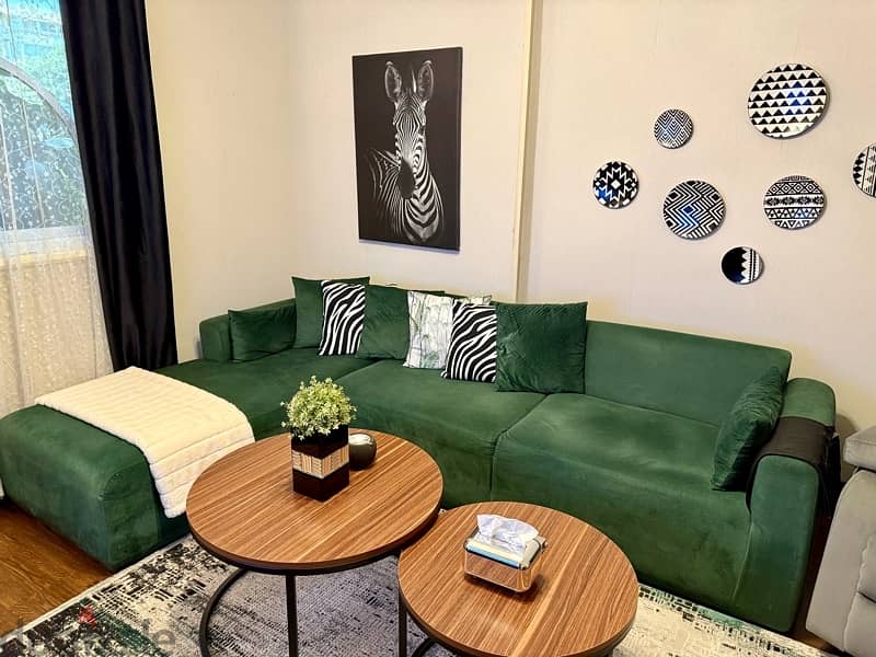 L shape sofa كنبة ركن) 2