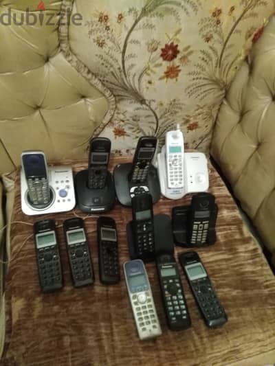 تليفونات لاسلكي  باناسونيك عطلانه للصيانه او كقطع غيار