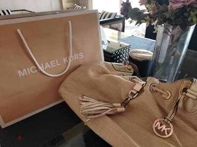 Brand new gold Michael kors tote