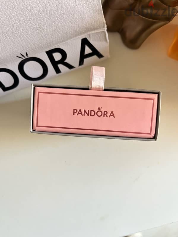 PANDORA heart diamond silver necklace 1