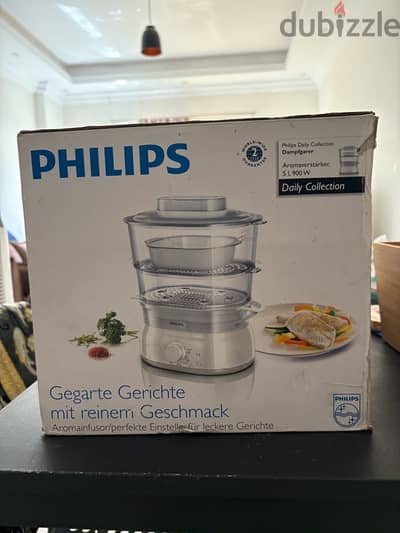 New Philips Steamer 5L 900 Watt