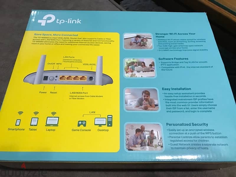 tp link router VDSL / ADSL 300 Mbps 1