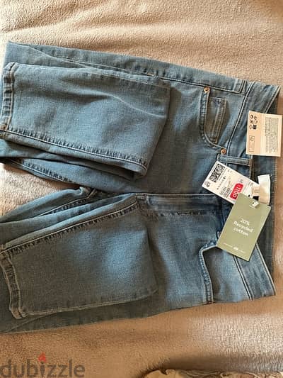 بنطلون جينز H&M بناتي مقاس ٣٦ جديد بالتيكيت