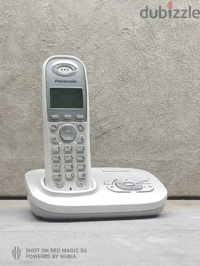 تليفون ارضي لاسلكي Panasonic اصلي استيراد الخارج بحاله ممتازه جداً جدا
