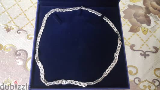 سلسله فضه عيار925 وزن 47جرام ب6000ج