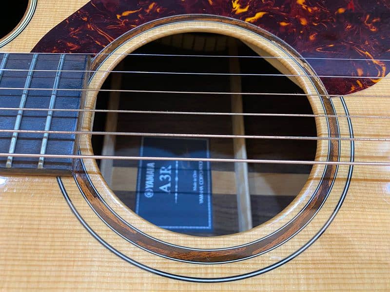 YAMAHA A3R acoustic guitar with hard case 6