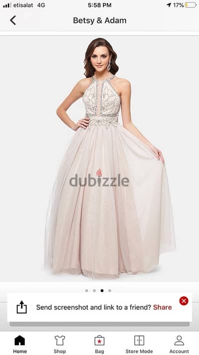 Betsy and Adam’s American designer dress