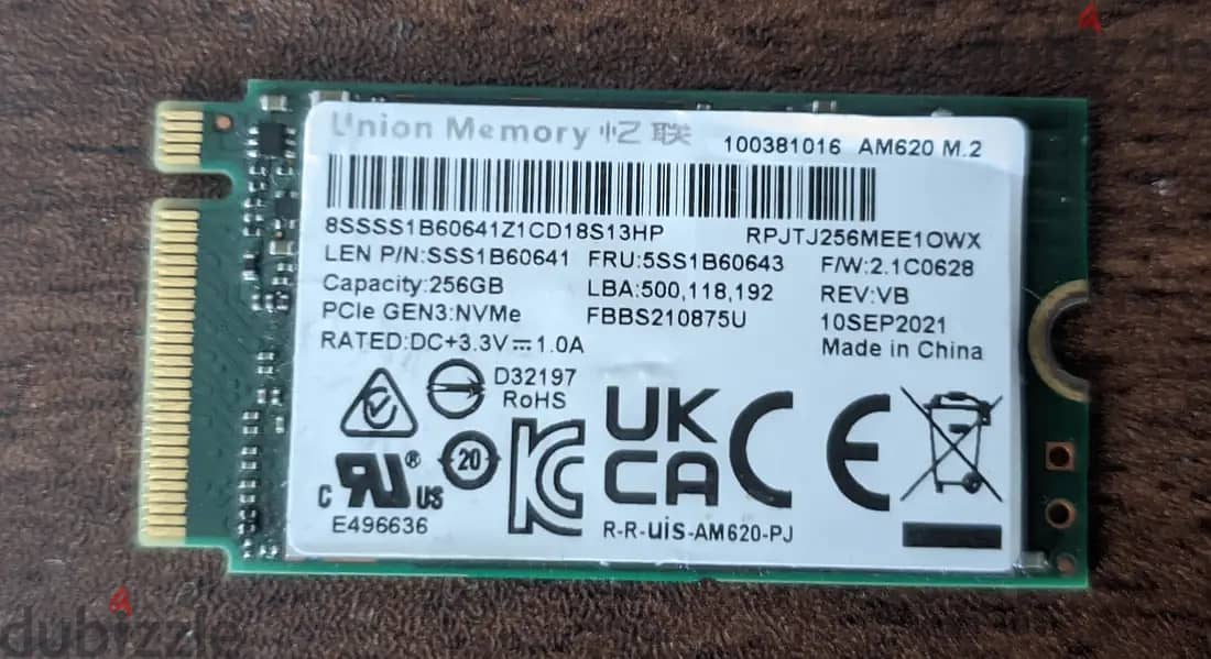 Union Memory 256GB 2230 M. 2 NVMe SSD - اكسسوارات و قطع غيار كمبيوتر ...