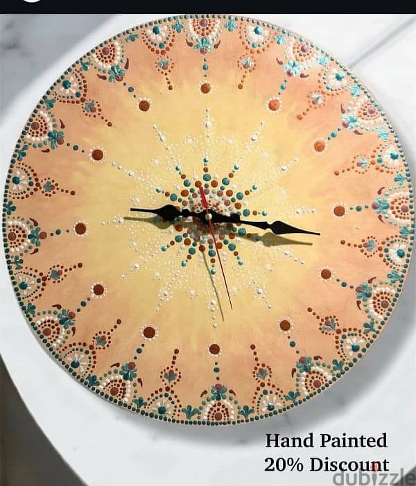 Hand-painted wall clock 3