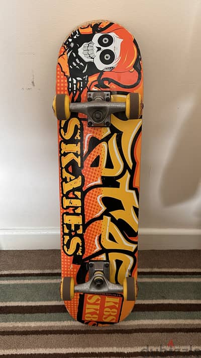Skateboard comes with a leather bag