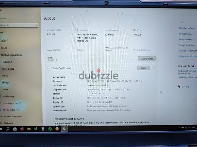 لابتوب Gateway رايزن 7 7
