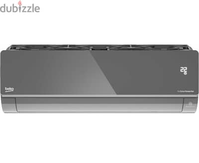 بيكو تكييف انفرتر، 2.25 حصان، بارد وساخن، فضي اكريلك - BIHT185W0SX