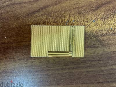 S. T. Dupont Le Grand Cling Diamond Head Gold Lighter
