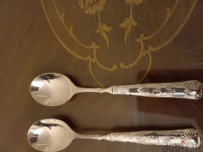 ( 6) silver plated  شوك و معالق