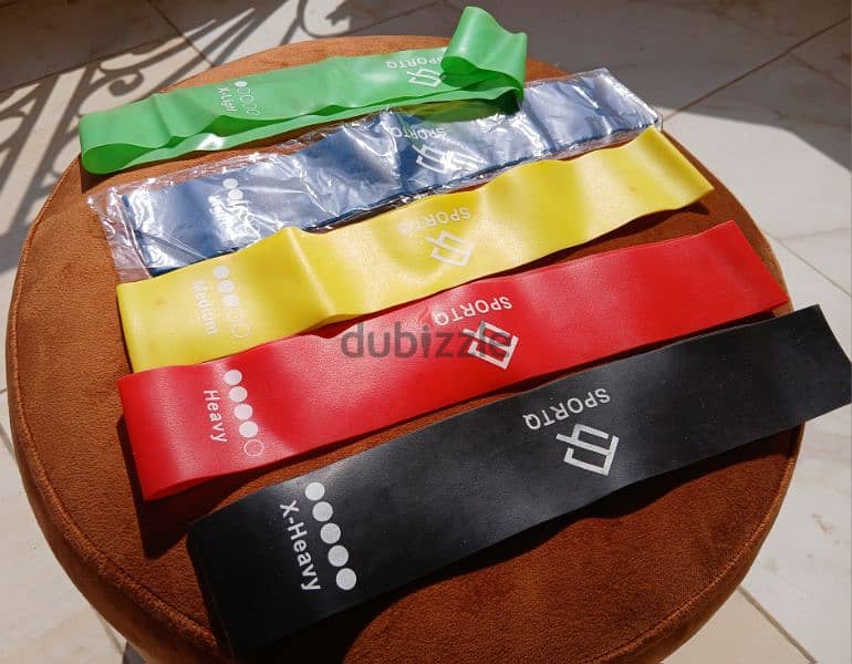Fit Simplify Resistance Loop Exercise Bands Set - Multi Color 1