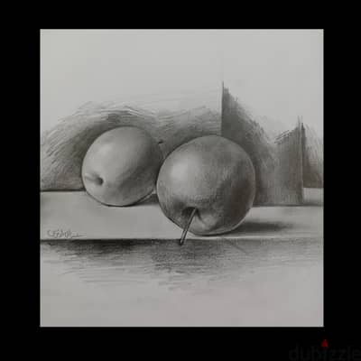 رسم باقلام الرصاص علي ورق